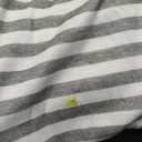 Ekouaer Women Zipper Robe 3/4 Sleeves Loungewear Dress Full Length Sleepwear Pockets Housecoat Nightgown Long Bathrobe (Medium, Grey White Stripe)