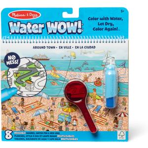 Melissa & Doug On the Go Water Wow! Reusable Water-Reveal Deluxe Activity Pad  Around Town