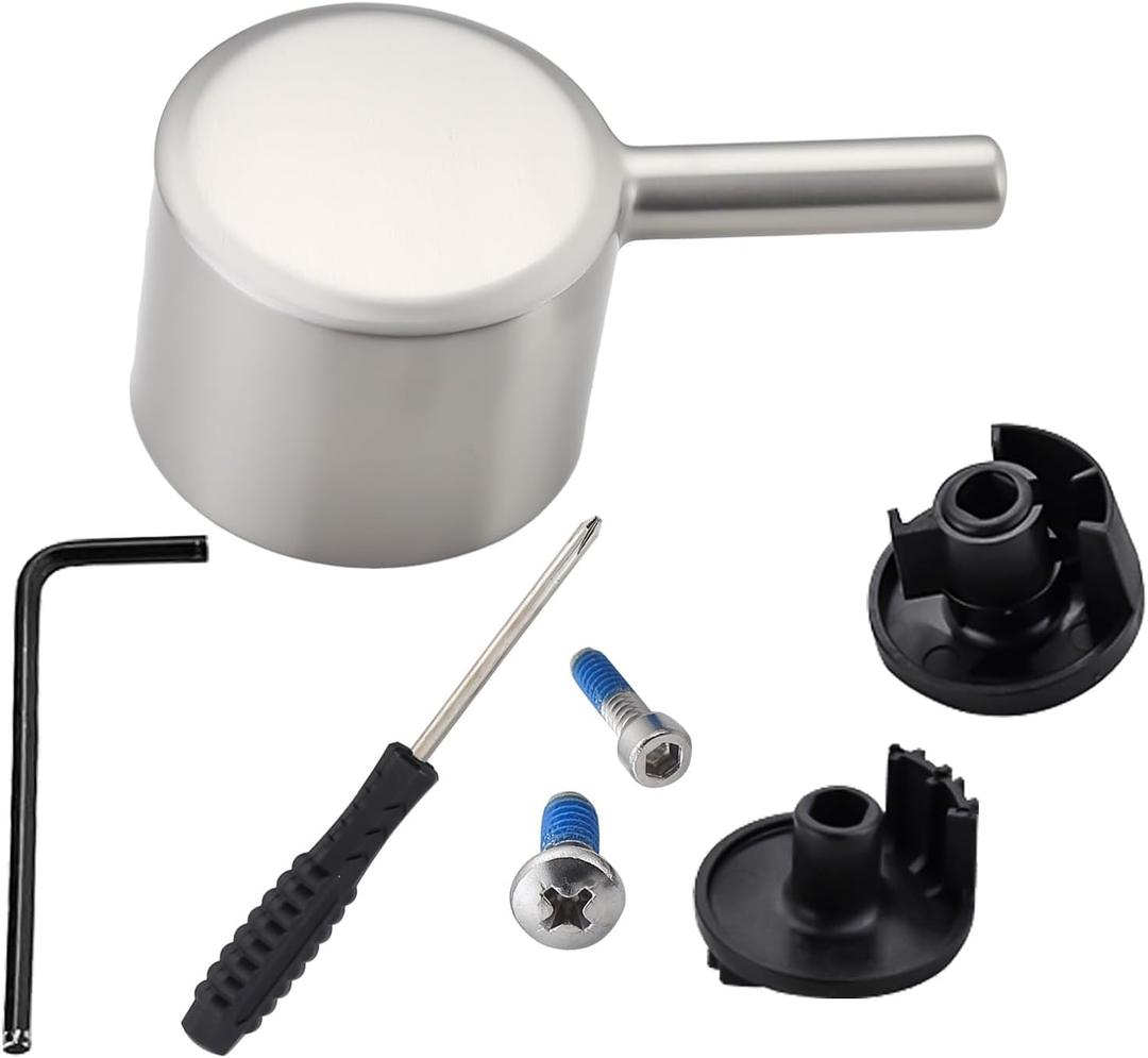 Replacement for 100657 Moen Tub/Shower Lever Handle, Compatible with Moen PosiTemp Valve Systems and Trol Valve, Single Handle Faucets for Adjust Water Volume and Temperature, Brushed Nickel