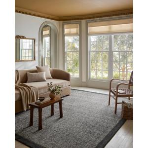 Loloi Magnolia Home by Joanna Gaines Henley Collection HNY-01 Ivory/Charcoal 2'-6" x 7'-6" Runner Rug