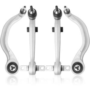 4Pcs Front Forward/Rearward Lower Control Arm Suspension Kit, Compatible with Tesla 3 2017 2018 2019 2020 2021 with Ball Joint, Replace # 104434100D, 104435400A