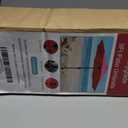 Sunnyglade 9' Patio Umbrella Outdoor Table Umbrella with 8 Sturdy Ribs (Red)