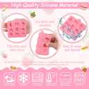 2 x 1 Pcs Mini Rainbow Bouquet Cake Decoration Silicone Mold, Cloud Lollipop Chocolate Fondant Mold, For Birthday Theme Party Dessert Decoration Candy Biscuit Chewing Gum Making Resin Pendant Clay