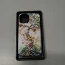 for iPhone 14 Case Cute - Wireless Charging Compatible - Dual-Layer Hard Shell + Silicone Cover - Protective Phone Case Aesthetic Trendy Designs for Women - Tree of Life