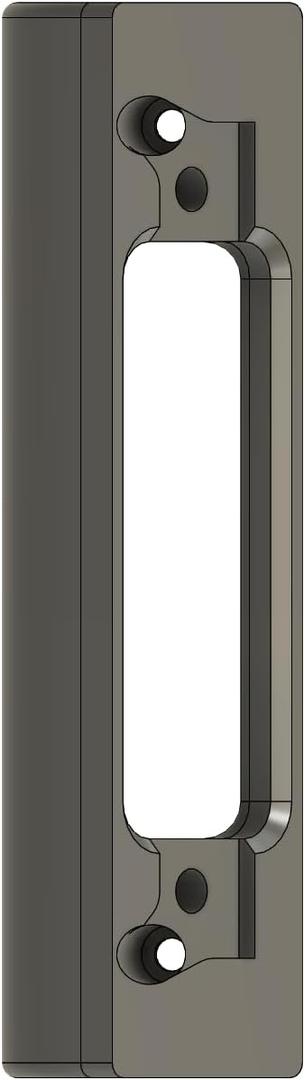 Angled Doorbell Mount compatible with Eufy E340 Security Video Doorbell (50-Degree, Black)