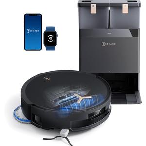 ECOVACS DEEBOT T50 MAX Robot Vacuum and Mop,18,500Pa Blast Suction,12-in-1 Omni Station,18mm Auto Mop Lift, Zero Tangle, TruEdge Edge Cleaning, Perfect for Pet Hair, Carpets & Hard Floors