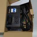 AC Power Meter, 120/240 VAC NEMA 5-15P to NEMA 5-20R Outlet with Breaker & Voltmeter, Dual Socket LCD Digital Real-Time Display, Multifunction Monitor Outlet, Ideal for RVs, Generators, 15 A