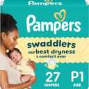 Pampers Baby Diapers  Swaddlers  Size P1, 27 Count, Ultra Absorbent Disposable Preemie Diaper