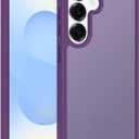 Compatible with Samsung Galaxy S25 Plus Case, Anti-Fingerprint Matte Coating, Protective Hard Back Slim Translucent Case for Samsung Galaxy S25+/S24+ 6.7", Purple