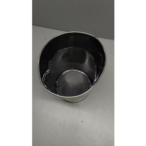 Bath Bliss 5 Liter Small Wastebasket | Round Open Top | Trash Can | Bathroom | Bedroom | Kitchen | Office | Dorm | Disposal Waste Bin | Garbage | Stainless Steel (1 Pack)
