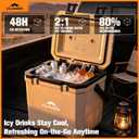 CLAMBER Portable Cooler with 48H Ice Retention, 25qt