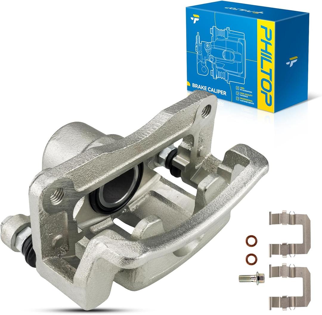 PHILTOP 18B5041 Rear Right Disc Brake Caliper Assembly for Chevrolet GMC 2007-2017 Equinox, 2010-2017 Terrain, 2012-2015 Captiva Sport, 2008-2009 Vue, 2007-2009 Torrent, 2010 Vue, Rear Right Passenger