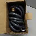Coil Hose,3/8" EVA Coil Garden Hose 25 FT,Curly Water Hose Lightweight with Metal Connectors and Swivel Handle,Retractable Garden Hose Includes 8-Pattern Spray Nozzle for Boat, Yard, Patio