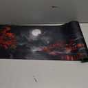Long Gaming Mouse Pad Extended Anime Large Desk Pad with Non-Slip Base Full Keyboard Mat with Stitched Edges for Gaming and Office 31.5 x 11.8 inches (Dark Night Full Moon)
