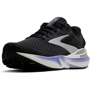 Brooks Womens Adrenaline GTS 24 Supportive Running Shoe (8, Ebony/Blue Heron/Silver)