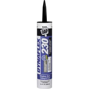DAP Dynaflex 230 Elastonumeric Sealant, Black, 10.1 Oz, 12 Pack (7079818280)