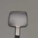 Handheld Mirror, Water Ripples Hand Mirror with Handle for Make up, Square, Silver, Small (4 x 7 inches)