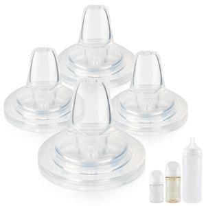 Sippy Spout Nipples for Pigeon PPSU&PP Nursing Baby Bottle and Glass Baby Bottles,Soft Silicone Sippy Cup Nipples,Leak-Proof,Variable Flow Conversion Nipple,6+ Months,4 Count