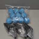 4 Pack Indoor Cycling Rocker Feet Adapters with 10 Blue Tennis Balls Stability Accessories for Smart Bike Trainer -enhanced Shock Absorption & Noise Reduction Kit for Home Workout Equipment