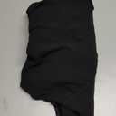 Verdusa Women's Plus Size Elastic High Waist Asymmetrical A Line Chiffon Midi Skirt Black 2XL