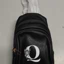 Crossbody Bags for Women Initial Sling Bag Cross Body Fanny Packs Personalized Gifts for Mom Women Wife, Beige With Brown, 6.69 x 2.95 x 10.23 inches, Q