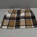 Plaid Skirts for Women, Pencil Mini Skirts for Women High Waist Bodycon Christmas Holiday Fall Winter Skirts 2026 Trendy (Small, Brown)