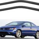 Window Visors Rain Guards for 2006-2011 Honda Civic Coupe, Out-Channel Window Vent Wind Deflectors Visors Shades for 06 07 08 09 10 11 Civic 2Door