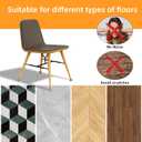Desk and Chair Leg Protection Cover, Leg Cap, Felt Pad, Prevents Scratches on Floors, Silent, Shedding Prevention, Silicone, Compatible (Leg Shape), Round Shape, Square Shape (Transparent Round, M