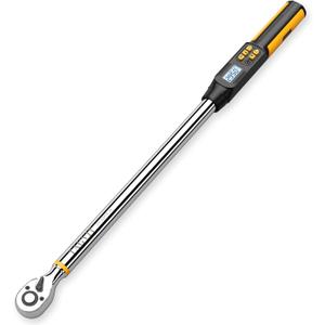 Digital Torque Wrench 1/2 Inch Drive, 14.75-295 Ft-lb/20-400 Nm, Electronic Torque Wrench, 2% Accuracy with with Preset Value, Data Storage, Buzzer and LED Flash Notification for Car, Truck