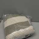 OJIA Outdoor Rug 3'x5', Washable Entryway Rugs Indoor Front Door Mat Cotton Woven Checkered Front Door Rug Small Area Rug Outdoor Doormat for Porch Kitchen Patio Bathroom (Green/White/Tan)