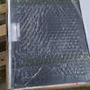 8 Pieces Outdoor Patio Furniture Set with 43" Fire Pit Table, Wicker Outdoor Patio Sectional Sofas with Coffee Table and Cushions, All-Weather Patio Conversation Set for Garden Backyard, Light Blue