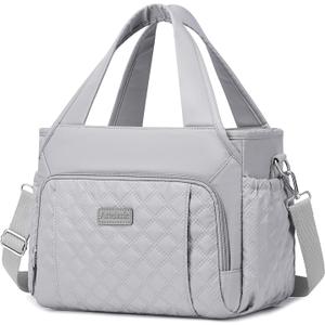 Artelaris Insulated Lunch Bag for Women,Leak-Proof Cooler Lunch Box, Cooling Tote for Adult,with 7 Pockets,Adjustable Strap(15 Liters) (gris)
