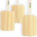 NileCart Natural Loofah Pack of 3 Scrubbies for Body Egyptian lufa Body Scrubber - A Natural Body Exfoliator Scrubber Loofah for Men & Women Made of Egyptian Luffa Sponges for Bath & Shower