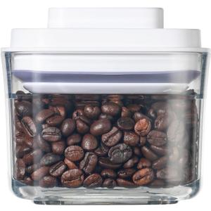 Food Airtight Containers storage with Lids One Button Open/POP UP/Kitchen Storage Organization for Coffee Tea Brown Sugar Cereals 350ml x 1