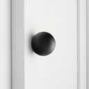 Haidms 20 Pack Black Cabinet Knobs Ball Kitchen Knobs for Dresser Drawers Black Round Cabinet Handles, Aluminum Alloy