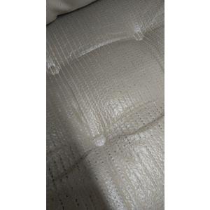 downluxe Chair Cushions for Dining Chairs, Memory Foam Linen Kitchen Chair Pads with Ties, Waterproof, Stain-Resistant and Washable Cover, 17" x 16" x 2.5", Beige, 4 Pack