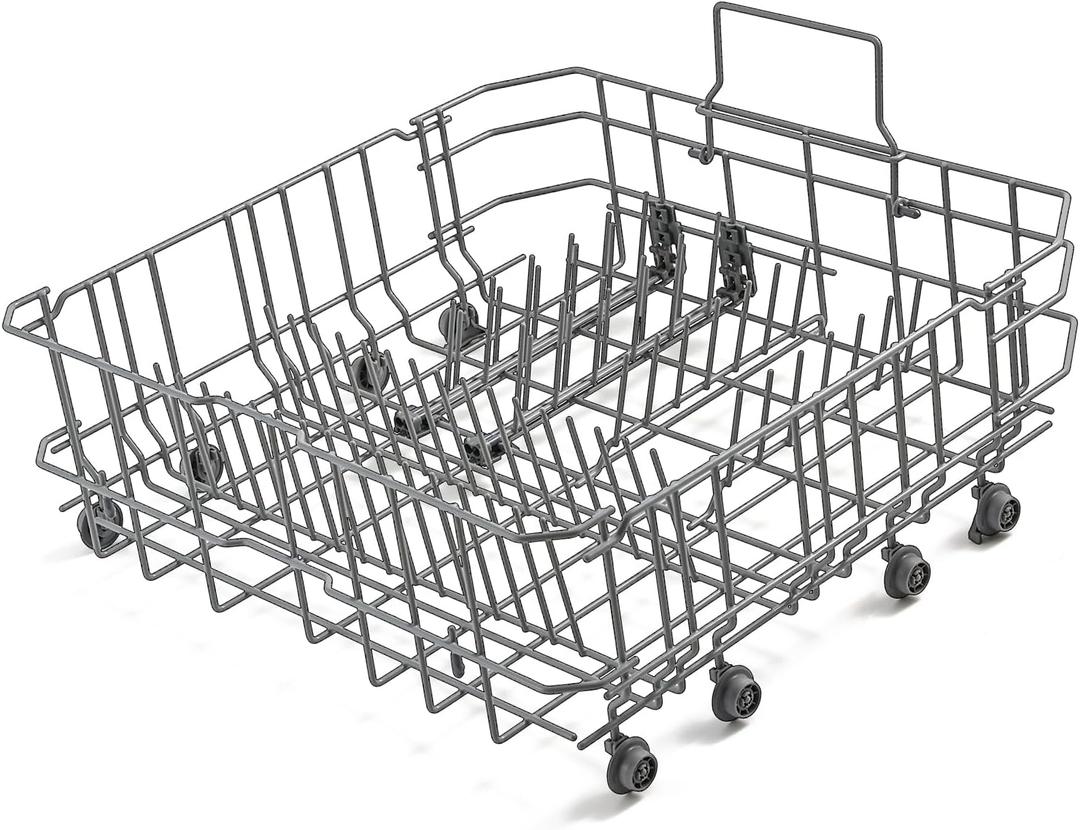 Upgraded 00770545 20007749 Dishwasher Lower Rack Replacement Part for Bosch Dishwasher Rack 100 Series 24" Dishrack SHX3AR75UC SHE3ARF5UC Bosch Ascenta Thermador Dishwasher Bottom Rack Basket Assembly