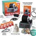 Dan&Darci Advanced Professional Rock Tumbler Kit - with Digital 9-Day Polishing Timer & 3 Speed Settings - Turn Rough Rocks into Beautiful Gems : Great Science & STEM Geology Toy for Kids All Ages, 23 Cm X 33 Cm X 14 Cm