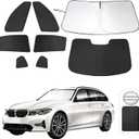8PCS YYCKE Window Shades for 3 Series 2013-18 for BMW Accessories Car Side Full Windows Rear Triangular Windshield Sun Shade Sun UV Rays & Privacy Protection for Camping,Napping,and Relaxing