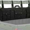 Larswon Heavy-Duty UTV Tool Bag Rack & Organizer –Roll Cage Mounted Hunting Gear Carrier, Bow Storage Case with Padded Protection Compatible with Polaris Ranger, Can-Am & Most UTV Models Black, Large