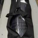 HYJ-INC Photo Background Support System with 8.5 x 10ft Backdrop Stand Kit, 100% Cotton Muslin Backdrop (White Black),Clamp, Carry Bag for Photography Video Studio