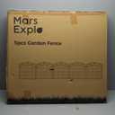 5 Panels No Dig Decorative Outdoor Garden Fence with Gate, 40 in(H) X 11.8 ft(L) Animal Barrier Fencing, Rustproof Portable Fence, Temporary Dog Fence Outdoor for Yard, Outside, Backyard