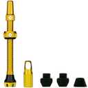 Muc-Off Tubeless Valves V2  44mm Gold | 4X 7075 Aircraft-Grade Aluminium Presta Valves with Core Removal Tool | 44mm / 60mm / 80mm - 10 Anodised Color Options | Fits MTB, Gravel & Road