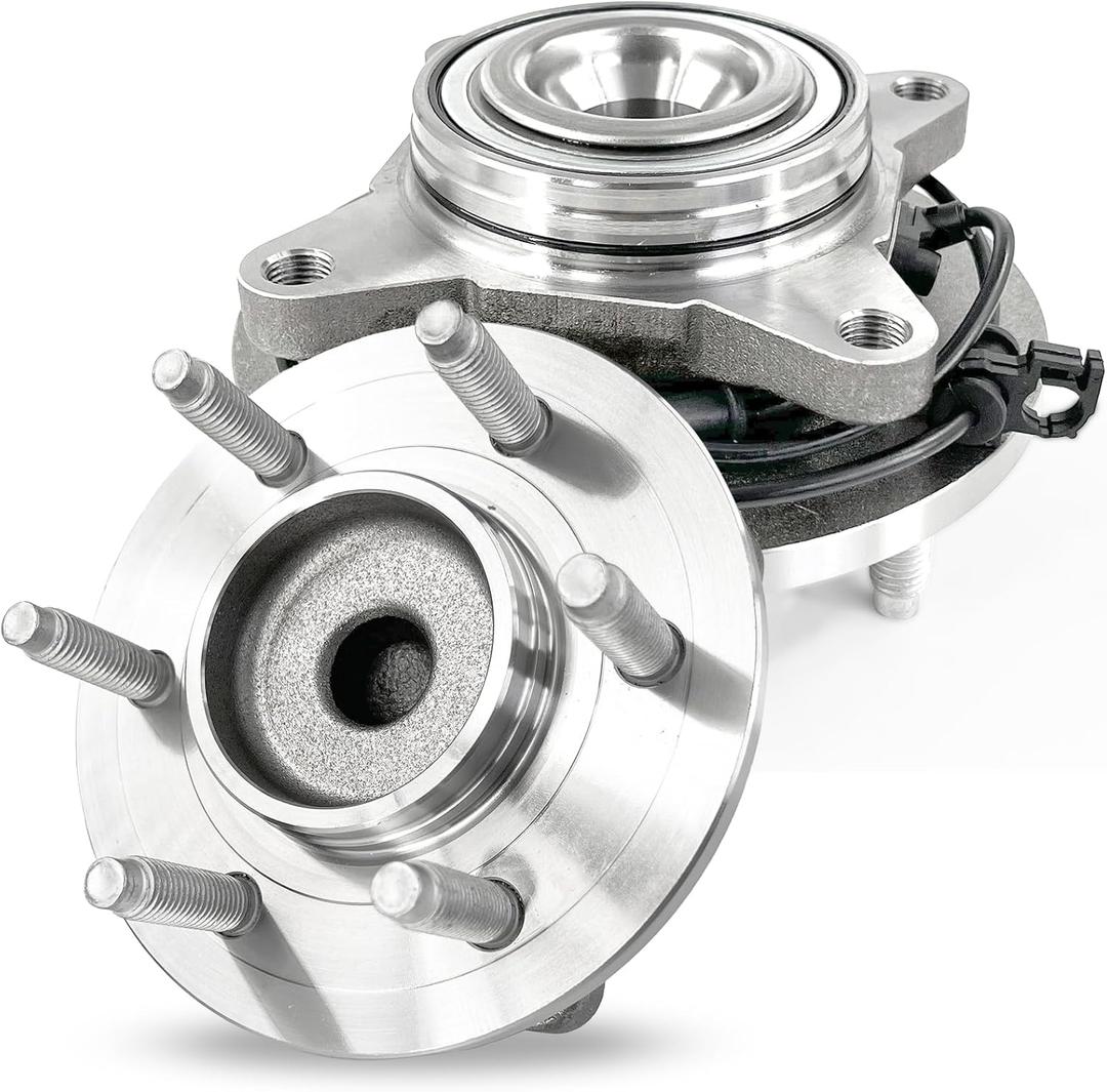 Pair 515042 Front Wheel Bearing Hub Assembly Compatible with Ford Expedition 4.6L 2002-2004, Expedition 5.4L 2002-2006, for Lincoln Navigator 2002-2006, RWD Only, 6 Lug w/ABS (OE Size)