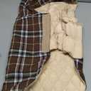 Kuoser Warm Dog Coat, Waterproof Dog Jacket for Extra Large Dogs, Adjustable Durable XXXL Doggie Winter Coat Reversible Puppy Cold Weather Apparel for Large Breed, Brown 3XL