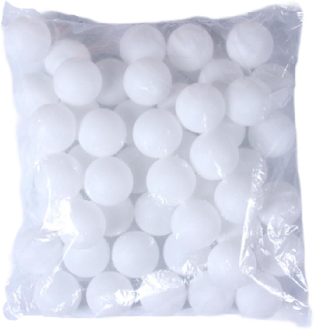 40mm Raffle Balls for Games and Crafts Activities (50 pieces white)