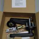 Fingerprint Door Lock Smart Voice Guidance Door Knob with Keyless Entry,Door Locks for Bedrooms,Home Hotel Office Apartment Rental House Fingerprint Door Knob,Easy to Install (Black) (Door thickness:1-9/16" to 2-3/16"(40-55mm))