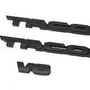 Blackout Emblem Overlays 3Pcs Compatible with 2016 2017 2018 2019 2020 2021 2022 2023 2024 2025 2026 ABS Plastic Badge Emblems Overlay 240829 with Strong Adhesive Matte Black