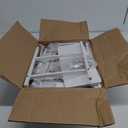 Furologee End Table with Charging Station, Nightstand with Fabric Drawers, Side Tables with USB Ports & Outlets, Night Stand with Storage Shelf & Hooks, for Living Room/Bedroom, White (1 pc(11"D x 14.96"W x 23.6"H))