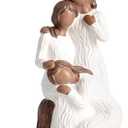 Friend Gifts for Women Couple - Three Women Figurines for Mom, Girlfriends, Couples, Sisters - Sculpted Hand-Painted Figures - Anniversary, Birthday, Valentine's Day - Black